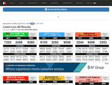 Tablet Screenshot of 4dpredict.com